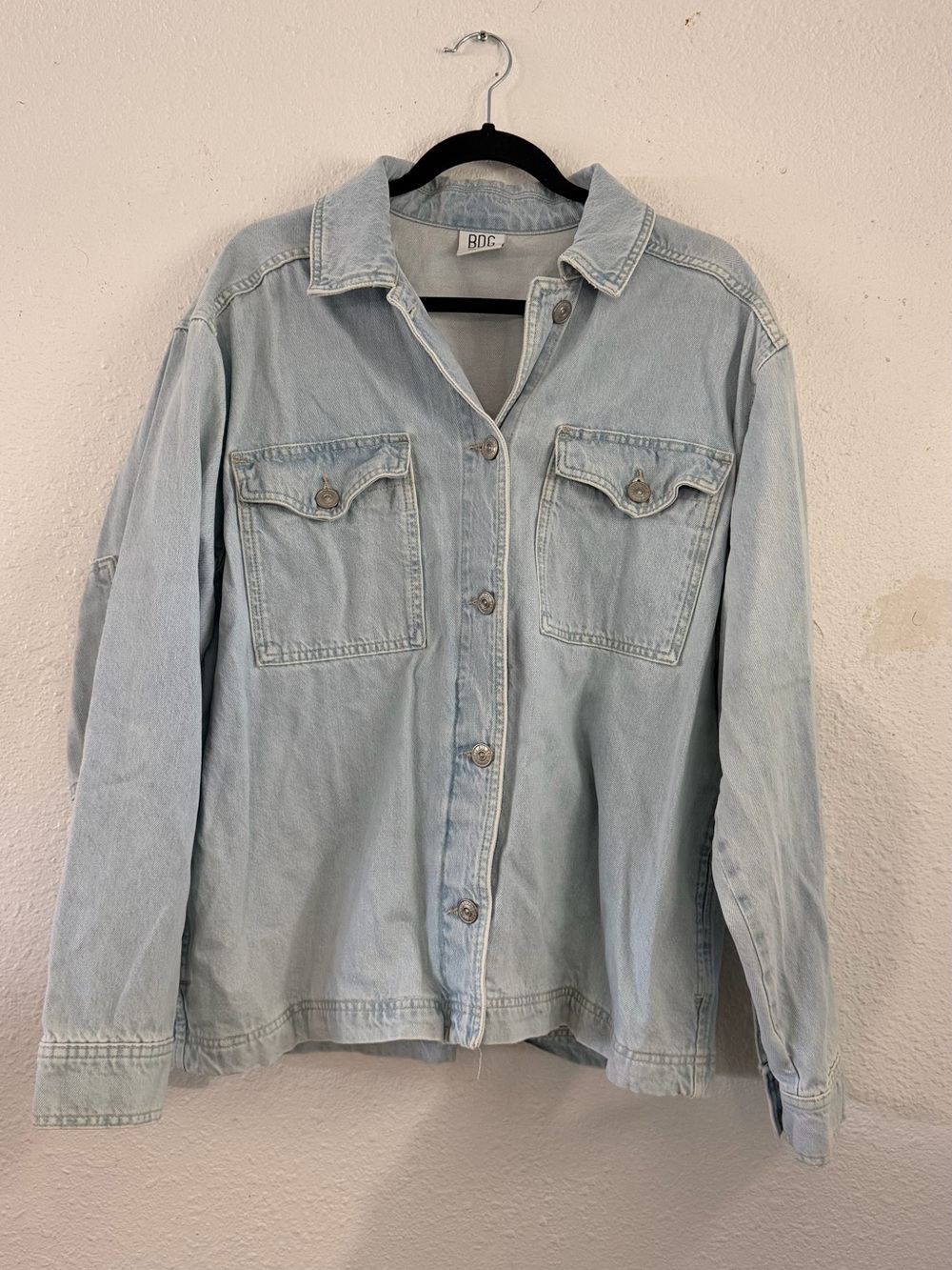 BDG Light Wash Denim Shirt Jacket